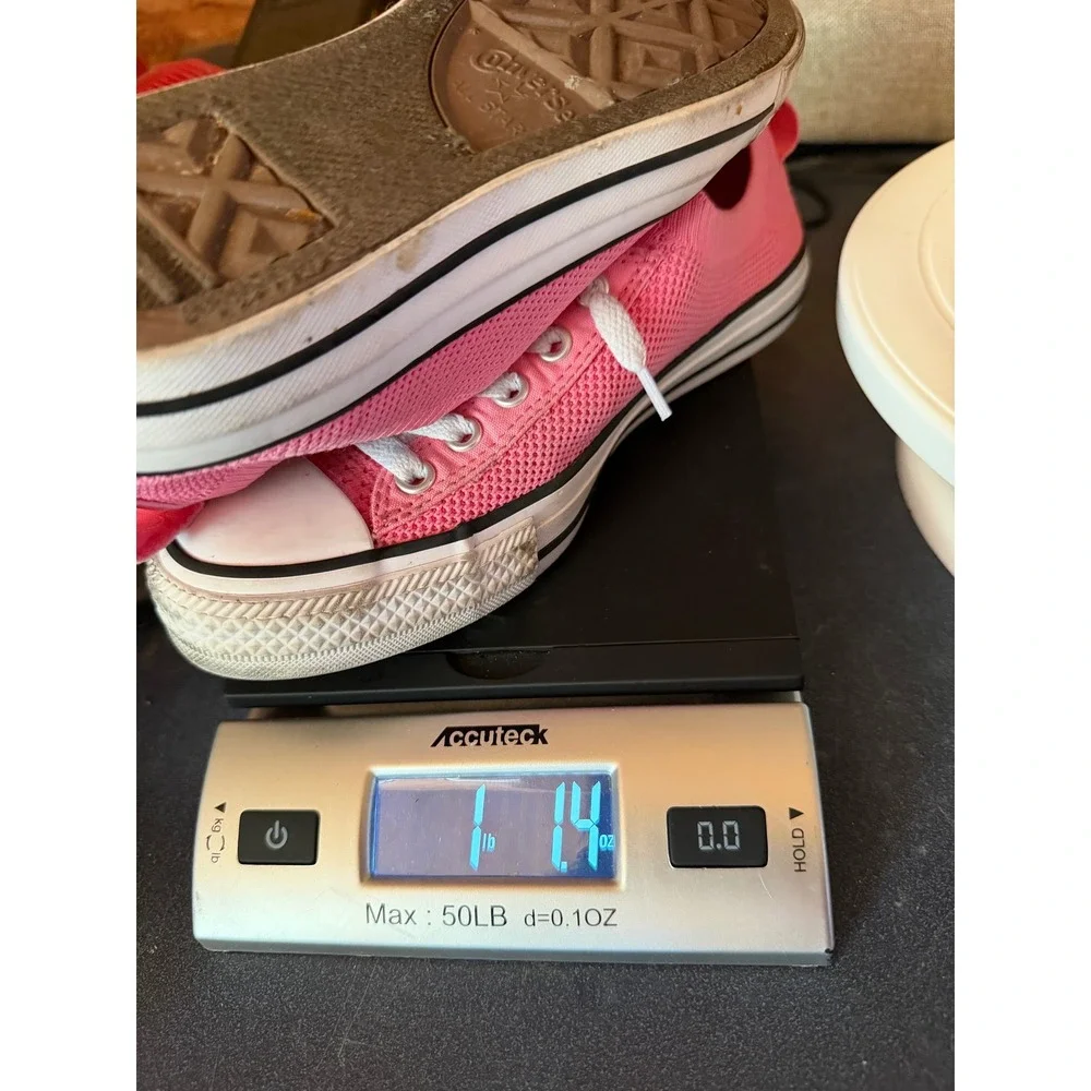 Converse Chuck Taylor All Star Shoreline Pink Knit Slip On Sneakers A09168F 4.5Y